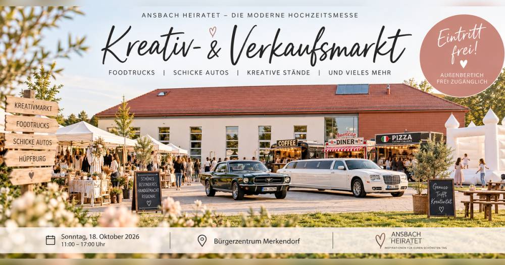 Kreativ- und Verkaufsmarkt zur ANSBACH HEIRATET
