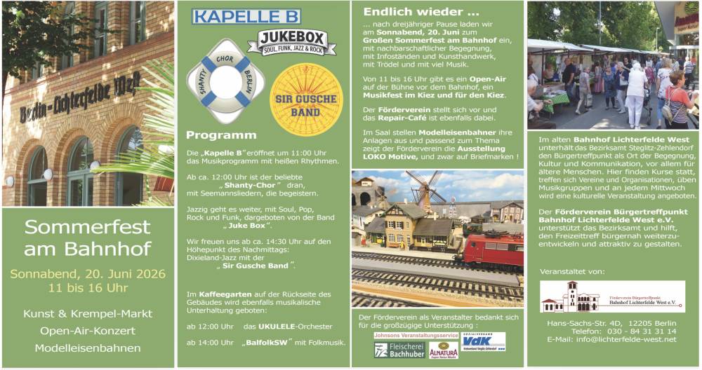 Sommerfest am Bahnhof