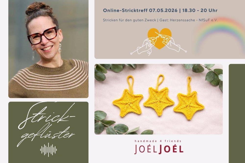 Strickgeflüster: Stricken für Sternenkinder - mit Kristin von Joél Joél Online-Strickevent im Mai | mit Special Guest