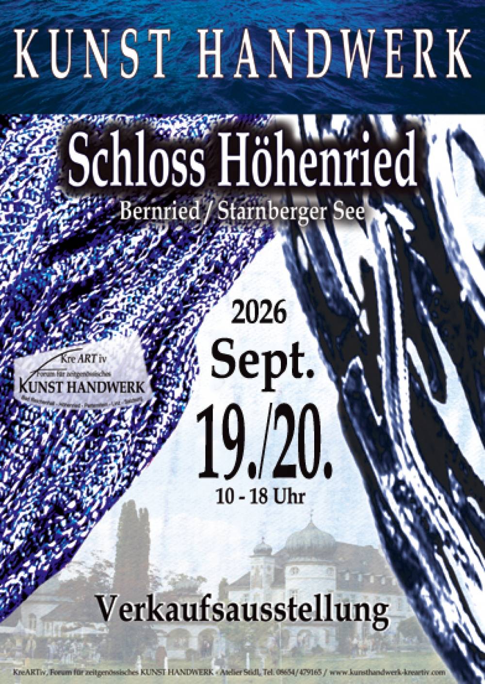 Kunst und Handwerk Ausstellung KreARTiv auf Schloss Höhenried