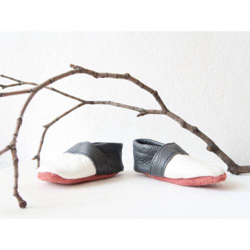 Krabbelschuhe aus Leder - Größe 19 (chromfrei)