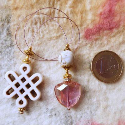 Lesezeichen unendlicher Knoten zarte Farben Muttertag Geschenk