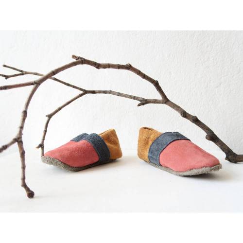 Krabbelschuhe aus Leder - Größe 19 (chromfrei)