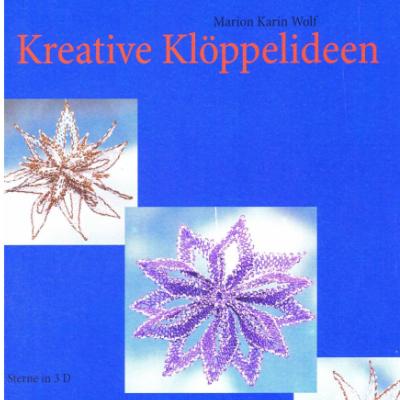Buch Kreative Klöppelideen – Sterne in 3 D  Klöppelbriefe Anleitungen klöppeln Faltstern Origami Klöppelspitze 