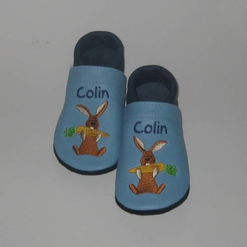 TinyToes Lederpuschen Hase ab Gr. 24