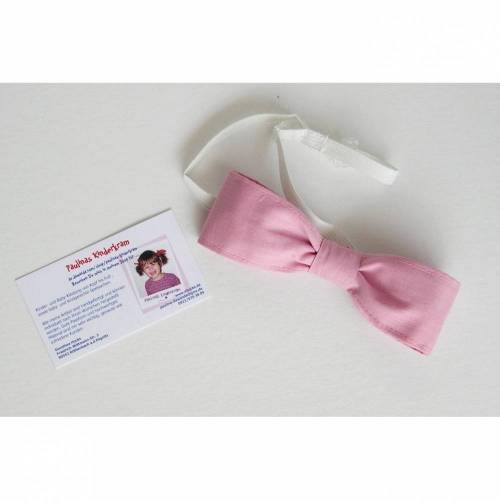 Fliege, Kinder-Fliege, Männerfliege, Herren-Fliege, Stoff-Fliege, Fliege aus Stoff, verstellbar,  - uni rosa, hellblau, pastellfarben,