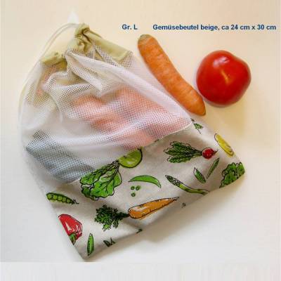 Gemüsebeutel & Gemüsenetz – wiederverwendbar, atmungsaktiv & nachhaltig, unverpackt einkaufen, Karoffelnetz,