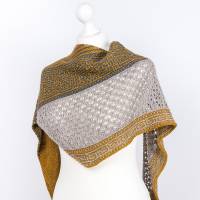 Strickanleitung Dreieckstuch mit Mosaikmuster Callisto