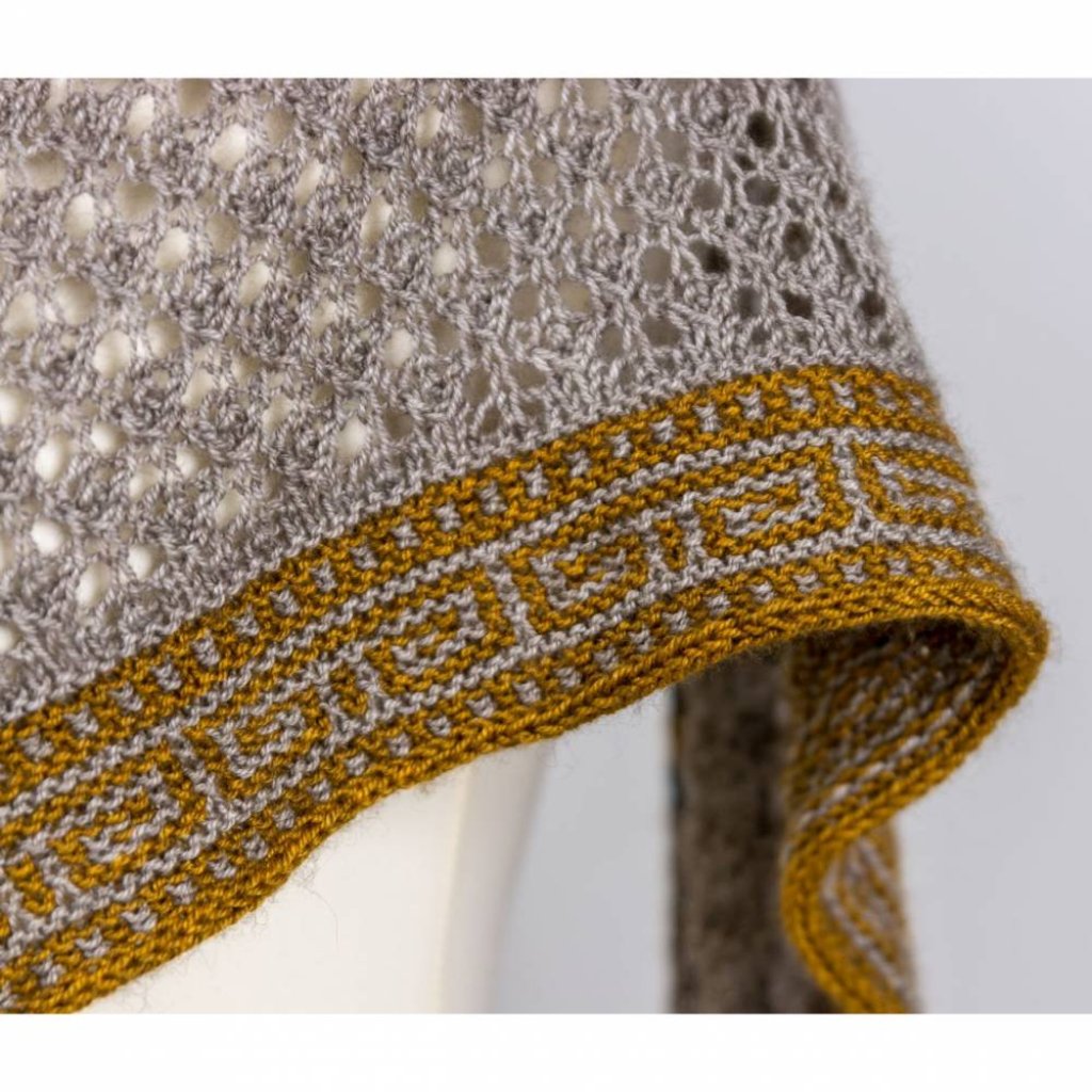 Strickanleitung Dreieckstuch mit Mosaikmuster Callisto Bild 3
