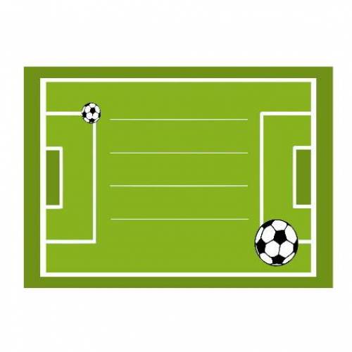 10 Fußball-Feld Aufkleber für die Schule – DIN A7, beschreibbar & ideal für Hefte