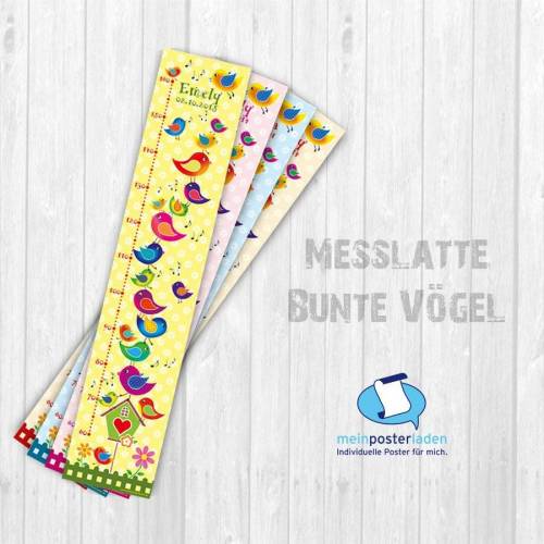 Messlatte: Vögelchen - optional selbstklebend