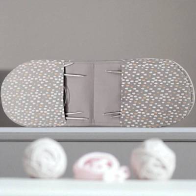 Rundstricknadel Etui grau mit Tropfen