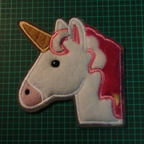 Applikation Einhorn Kopf, Unicorn