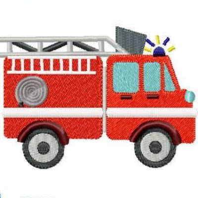 Stickdatei, Feuerwehr 12x8,5 cm + 10x7 cm