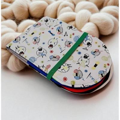 Rundstricknadel Etui XL Deluxe bunt mit strickende Schafe
