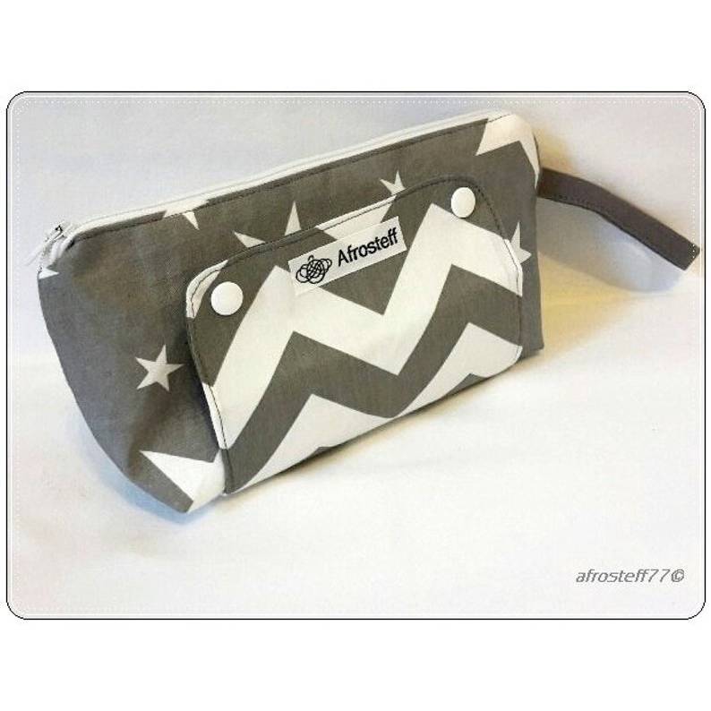 Nähanleitung Kosmetiktasche, Maniküre- und Pediküre Tasche mit Fächern an den Außenklappen Bild 3