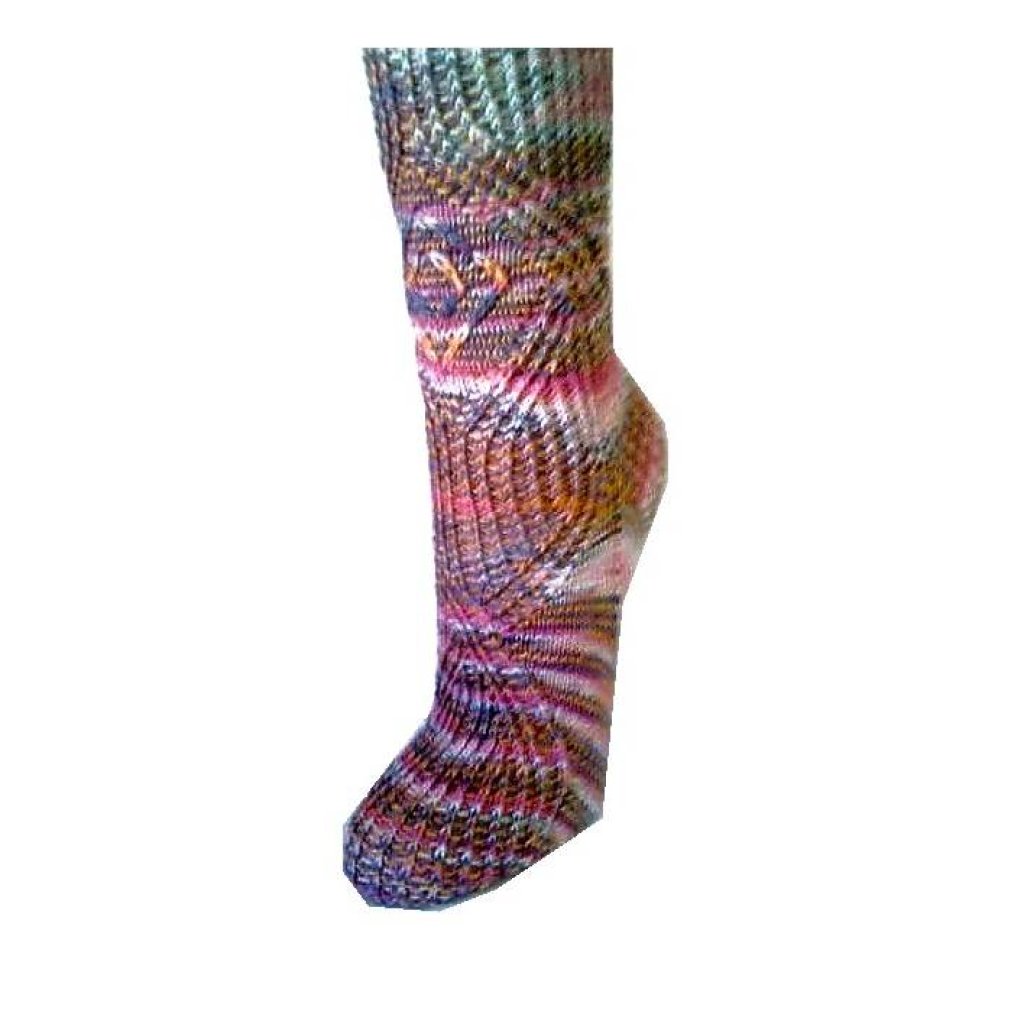 Socken-Strickanleitung "Sanduhr", Sockenstrickmuster in deutsch und englisch geschrieben Bild 5