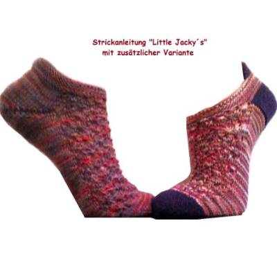 Strickanleitung für Sneaker-Sockenmuster "Little Jackys" mit zusätzlicher Varianten