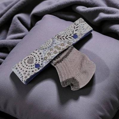 Nadelspiel Halterung Etui 15-20 cm – Schutz für Stricknadeln aus Baumwolle, gepolstert