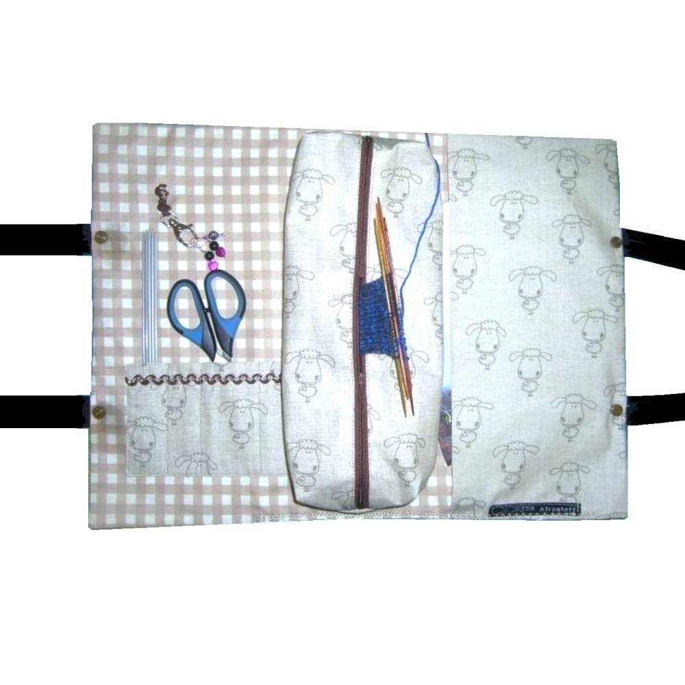 Nähanleitung "Stricktasche für unterwegs", Nähanleitung Projekttasche Bild 2