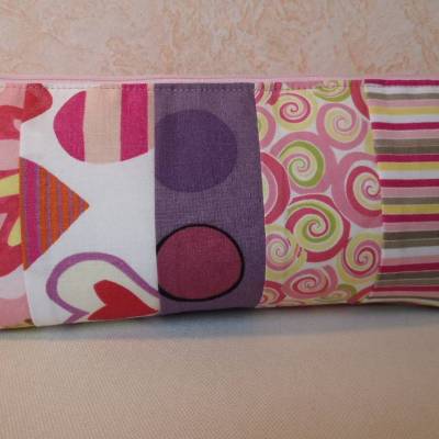 Kulturbeutel, Projekttasche, Mäppchen, Stricktasche, Kosmetiktasche, mit Reißverschluß, Clutch