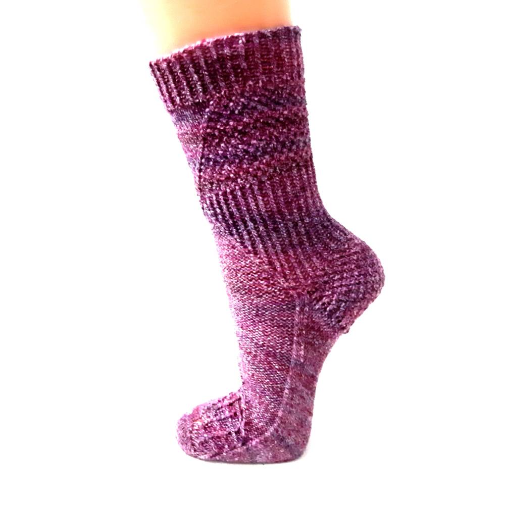 Strickanleitung für Sockenmuster "Catch the pearl" in deutsch und englisch geschrieben Bild 5