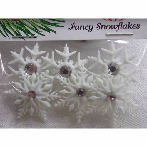 Dress it up Knöpfe  Schnee   (1 Pck.) Fancy Snowflakes