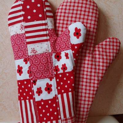 E-Book Topfhandschuh, Kochhandschuh,Topflappen-Handschuhe, Nähanleitung, Backhandschuh