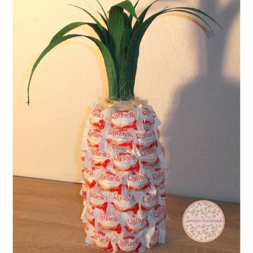 Raffaello Ananas ohne Sektflasche - mit 60 Pralinen Größe 3 Geschenk Geburtstag Vatertag Valentinstag