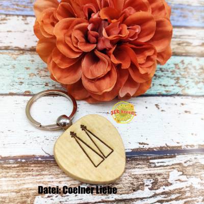 Schlüsselanhänger, Holzanhänger, Keychain, Schlüsselband