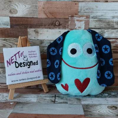 Glücksbringer, Mutmacher, Bester Freund "Drei Herzchenkuschel" ,Tröster in der Not, für Kindergarten oder zu Einschulung