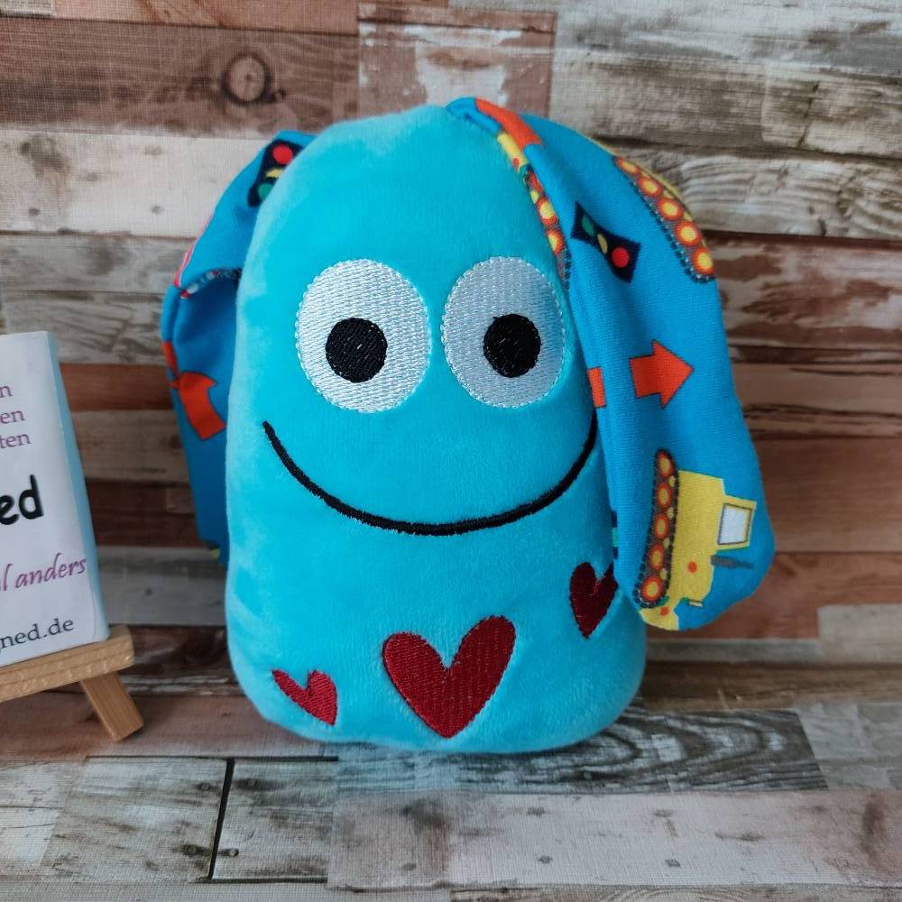 Glücksbringer, Mutmacher, Bester Freund "Drei Herzchenkuschel" ,Tröster in der Not, für Kindergarten oder zu Einschulung Bild 7