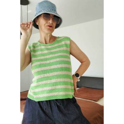 Strickanleitung: Dolly - Top in 4 Doppelgrößen von 36/38 bis 48/50