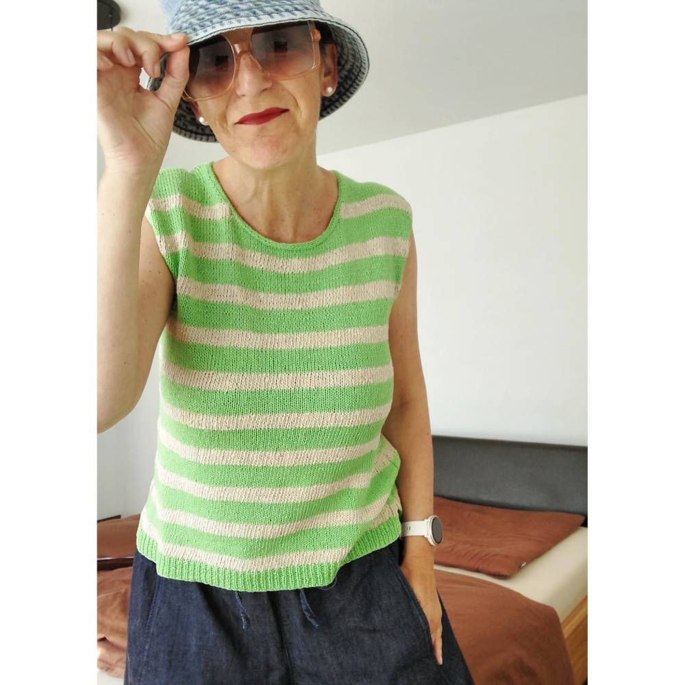 Strickanleitung: Dolly - Top in 4 Doppelgrößen von 36/38 bis 48/50 Bild 4