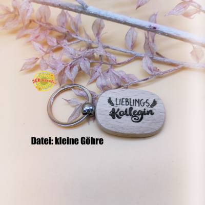 Schlüsselanhänger, Holzanhänger, Keychain, Schlüsselband