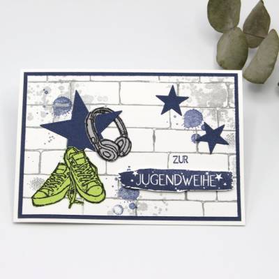 Coole Glückwunschkarte zur Jugendweihe, Jugendweihe-Karte für Jungen