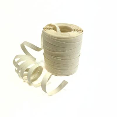 Eco Geschenkband CREME schlicht kompostierbares Dekoband METERWARE Verpackungsmaterial Geschenkverpackung