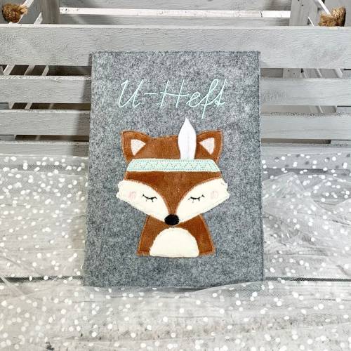 Uhefthülle Fuchs Untersuchungsheft Untersuchungshülle U-Heft-Hülle personalisiert