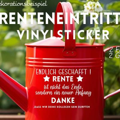 Sticker Aufkleber Abschiedsgeschenk DIY Rentner Geschenk Renteneintritt , Kollegen Geschenk zum Ruhestand Abschied