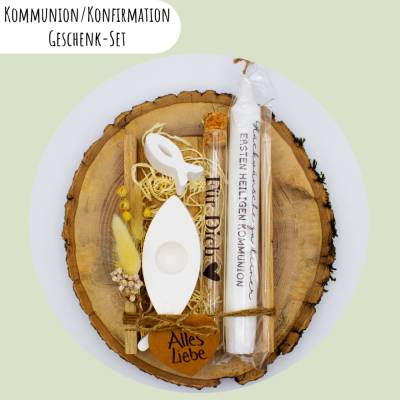 Kommunion oder Konfirmation Geschenk-Set | personalisierbar | Geldgeschenk | Geschenkidee | Glaube | Kirche