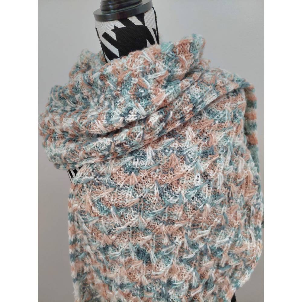 Mütze und Schal FEDERBOA | Strickanleitung Bild 4