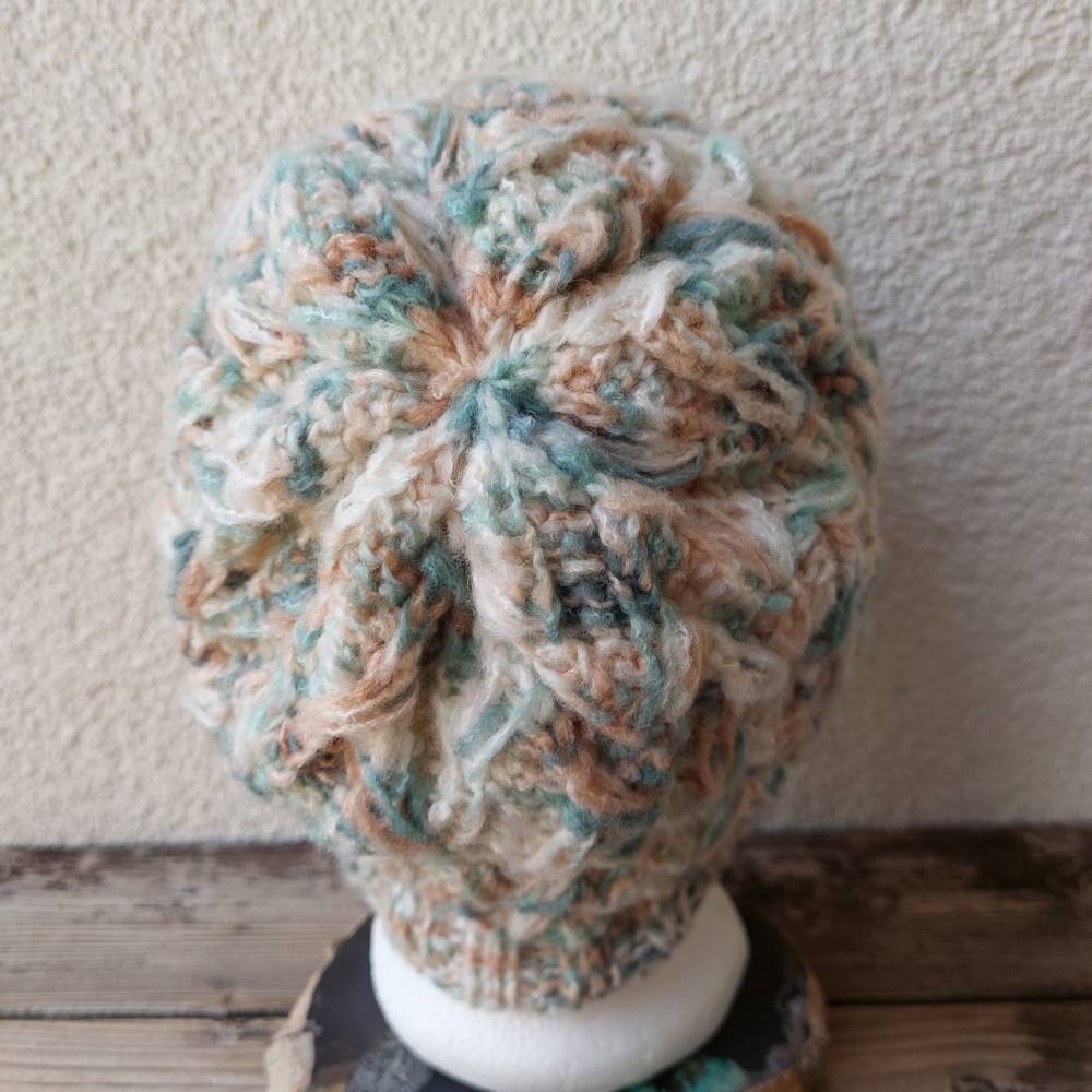 Mütze und Schal FEDERBOA | Strickanleitung Bild 6