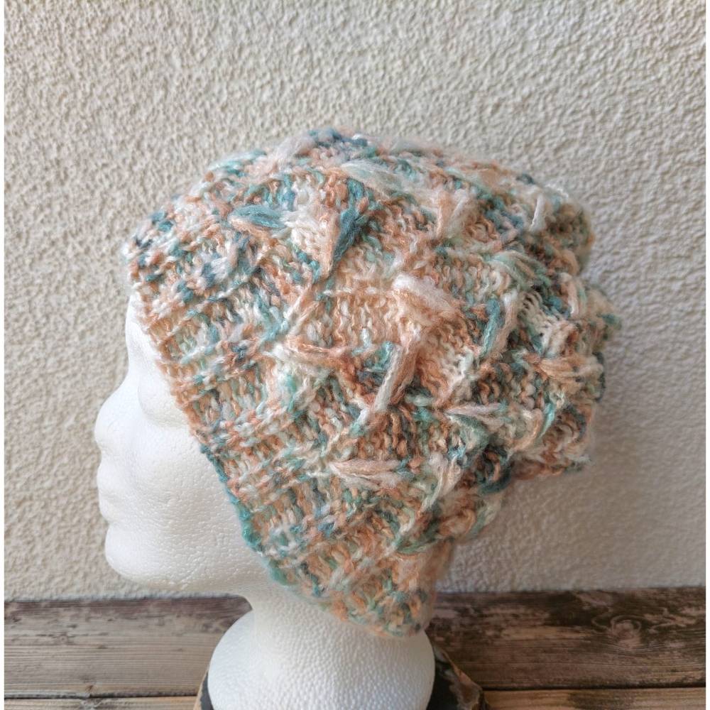 Mütze und Schal FEDERBOA | Strickanleitung Bild 7