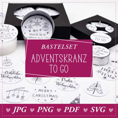 Teelichtbotschaften als Mini-Adventskranz mit Maxi-Spaß: Entdecke unser Adventskranz to Go mit Teelichtbotschaften 