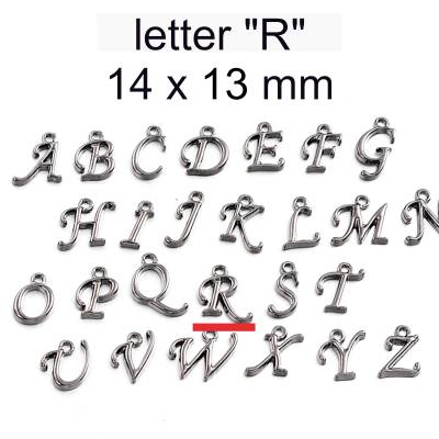 Anhänger - Buchstaben - Metall - Q R S T U V W X Y Z