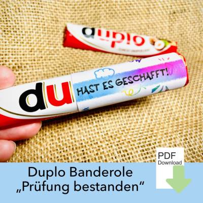 27 Duplo Banderole, Prüfung geschafft, Duplo Botschaften, Führerschein, Prüfung bestanden, Bachelor, Master, Abitur