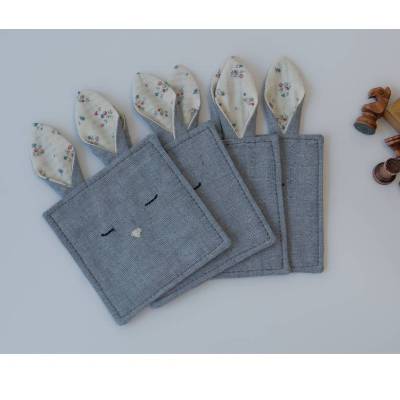 UNTERSETZTER-SET | Esszimmer Decor Design | vier Handgefertigte Untersetzer für Gläser Trinkgefäße | Geburtstagsgeschenk