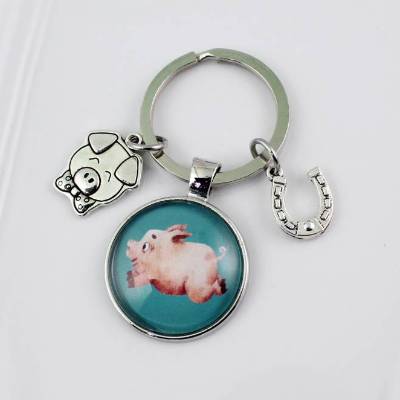 Schlüsselanhänger Personalisierbar Schweinchen Glücksschwein Glücksscheinchen Emil Glücksbringer Geschenk Geschenkidee