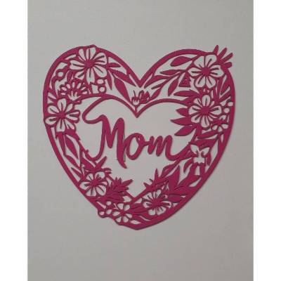 Herz Mom Wandtatoo