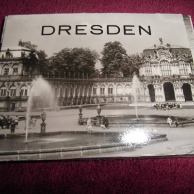 Altes Fotokärtchenset Dresden in Schwarz weiß Vintage aus den 1970er Jahren 